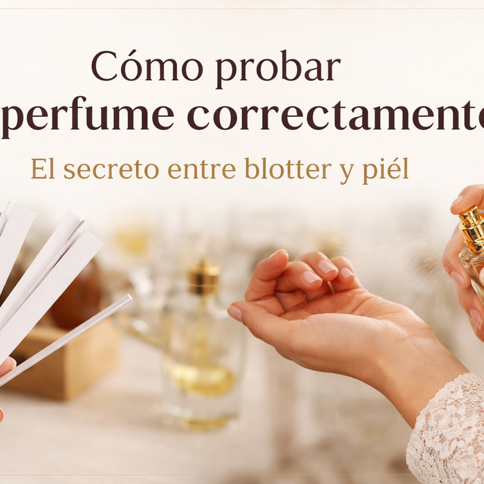 Cómo probar un perfume correctamente: blotter vs piel en perfumería