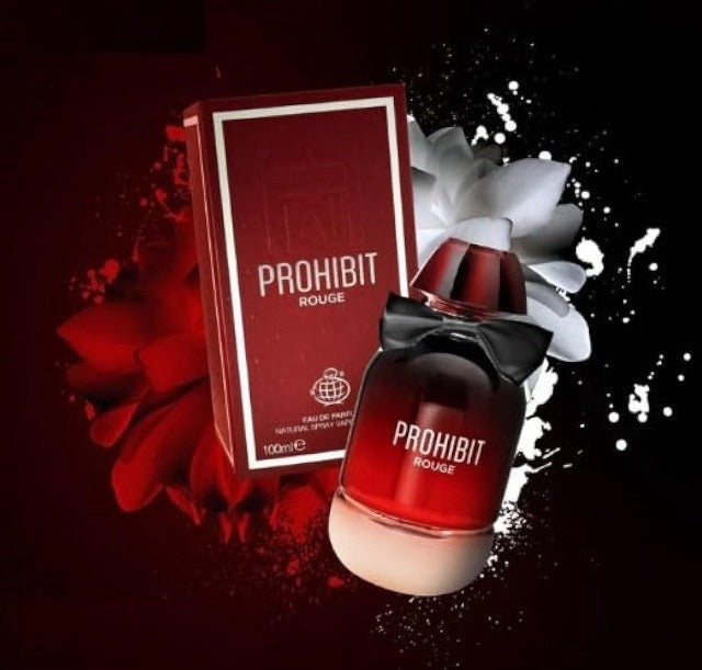 Prohibit Rouge Fragrance World 100ml - Arabic Parfums