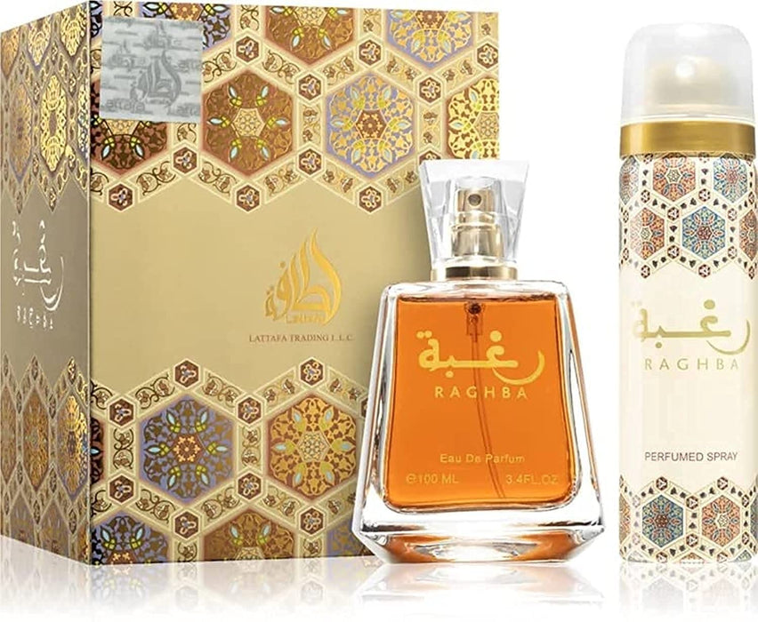 Raghba Lattafa 100ml + Deo 50ml - Arabic Parfums