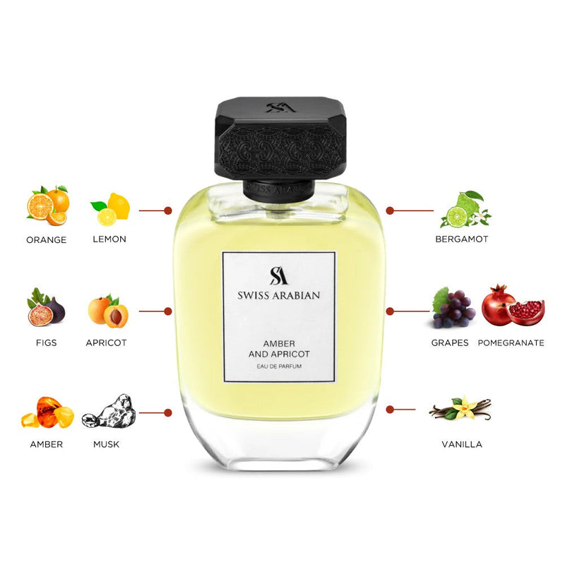 Amber and Apricot SWISS ARABIAN 100ml - Muestra 10 ml