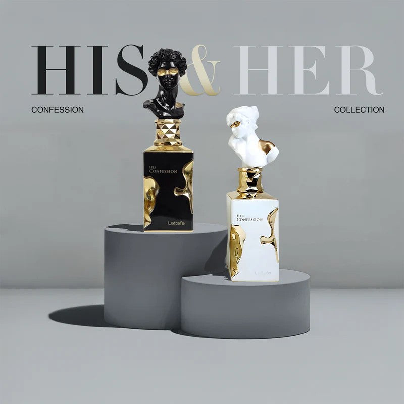 His Confession Lattafa | Perfume Masculino Ámbar Especiado