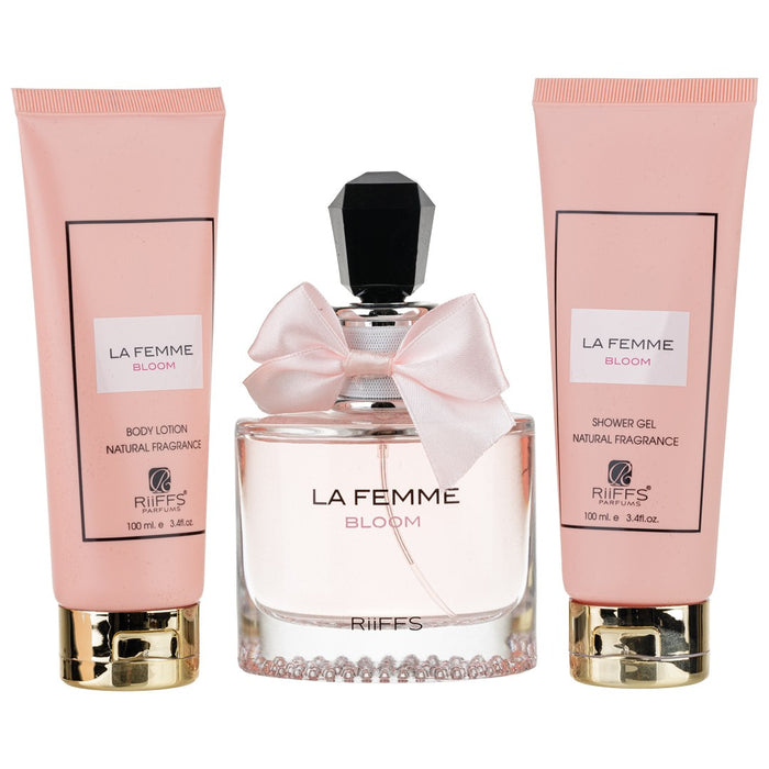 La Femme Bloom Riiffs 100ml + Gel Ducha 100ml + Body Lotion 100ml