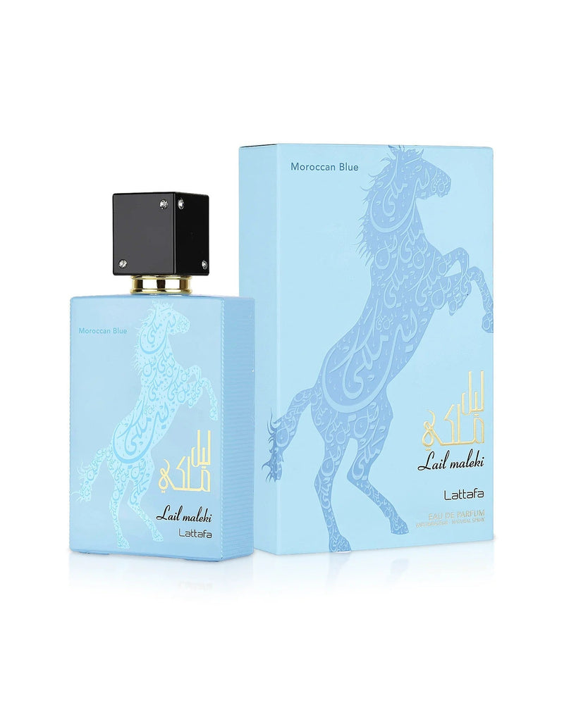 Lail Maleki Moroccan Blue Lattafa 100ml - Muestra 5 ml