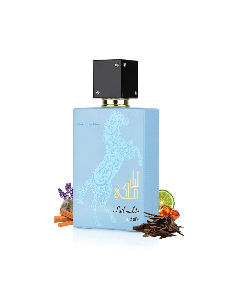 Lail Maleki Moroccan Blue Lattafa 100ml - Muestra 10 ml