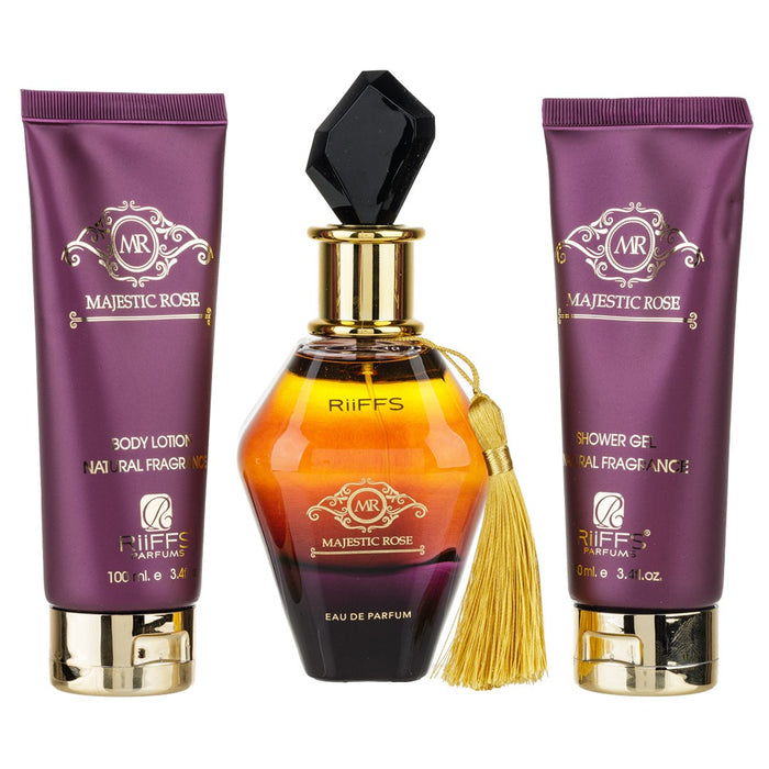 Majestic Rose Riiffs 100ml + Gel de ducha 100ml + Body Lotion 100ml