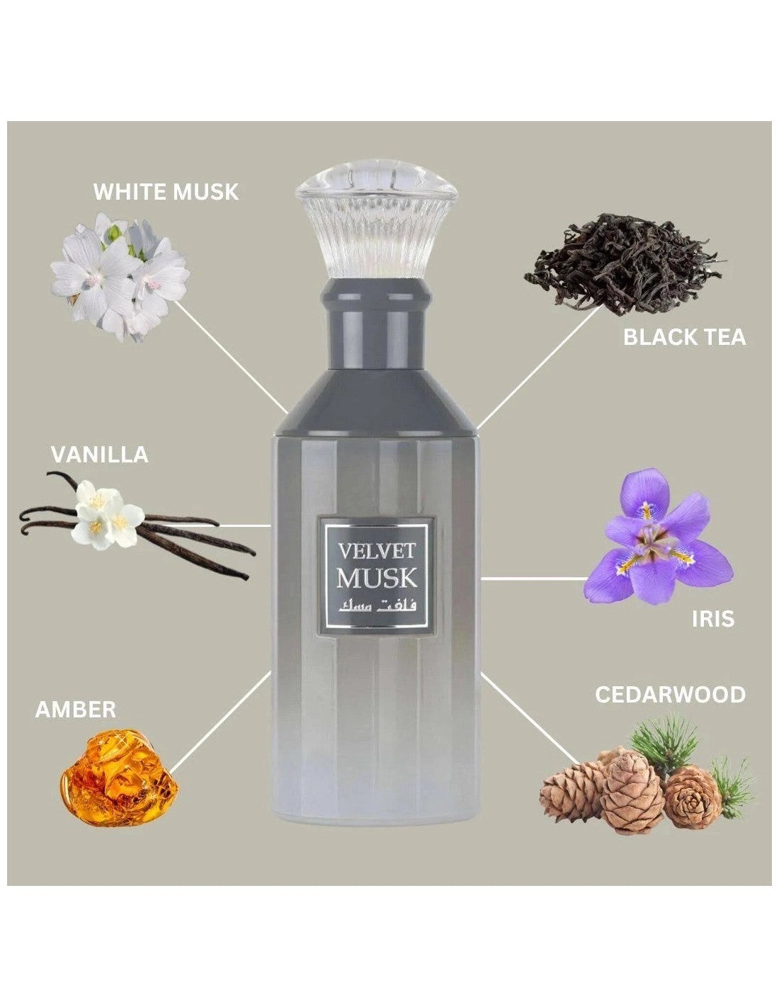 Lattafa Velvet Musk – Perfume unisex almizclado y floral con un