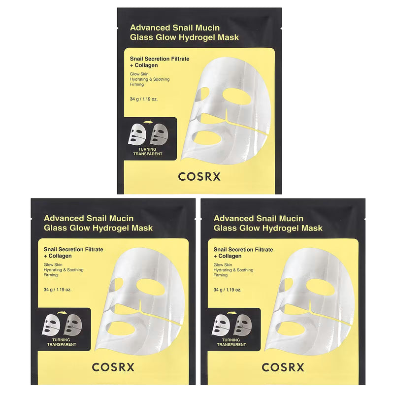Advanced Snail Mucin Glass Glow Hydrogel Mask COSRX