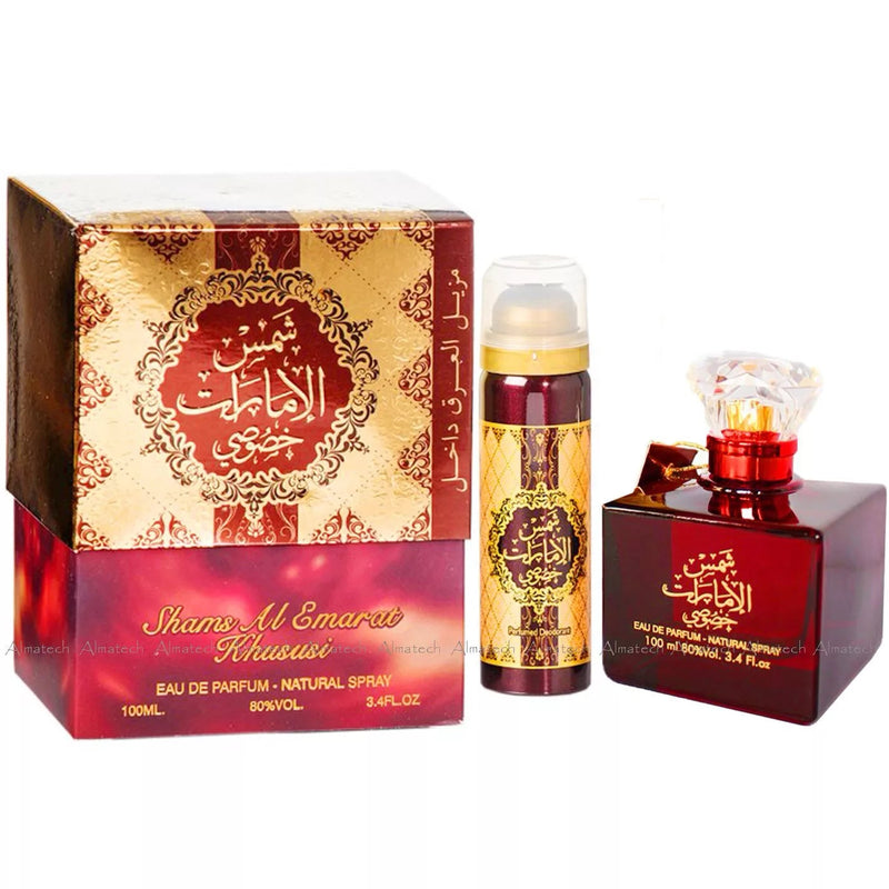 Shams Al Emarat Khususi Ard Al Zaafaran + 50ml Deo - Arabic Parfums