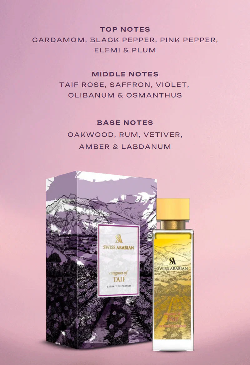 Enigma Of Taif Extrait de Parfum SWISS ARABIAN - Muestra 10 ml