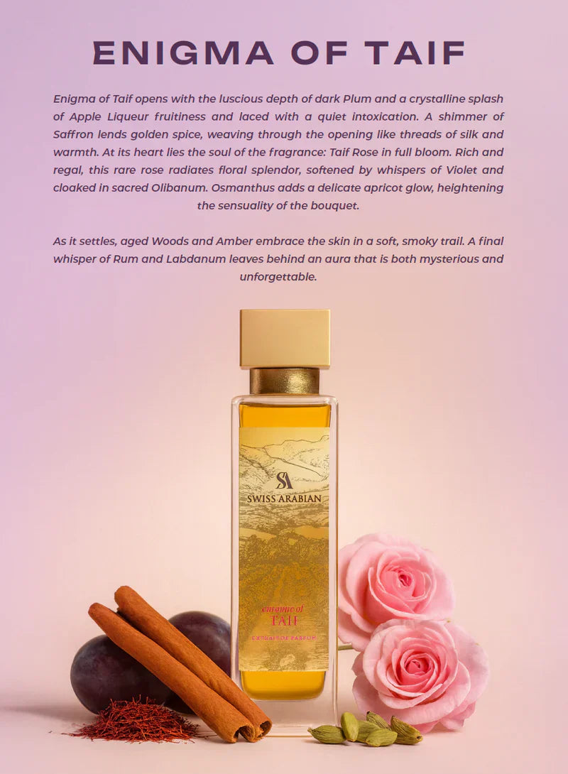 Enigma Of Taif Extrait de Parfum SWISS ARABIAN - Muestra 10 ml