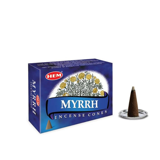Myrrh Conos de Incienso HEM 25gr (10 conos)