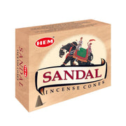 Sandal Conos de Incienso HEM 25gr (10 conos)