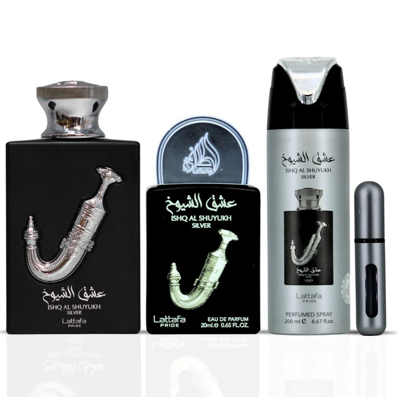 Set Regalo Ishq Al Shuyukh Silver LATTAFA PRIDE