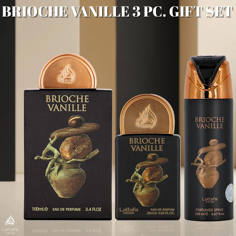 Set Regalo Brioche Vanille LATTAFA PRIDE