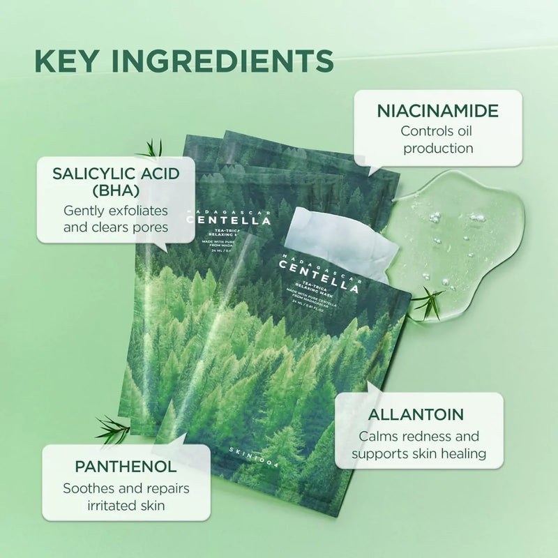 Madagascar Centella Tea-Trica Relaxing Mask - SKIN1004