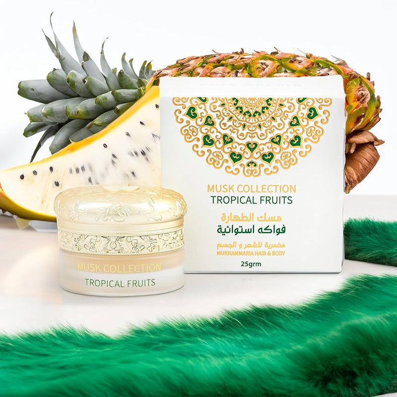 Mukhammaria Tropical Fruits Musk Hair & Body GULF ORCHID 25gr