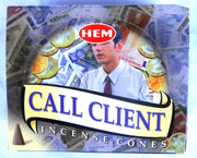 Call Client Conos de Incienso HEM 25gr (10 conos)