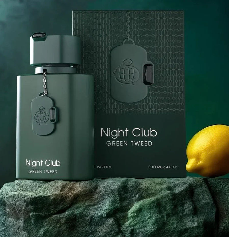 Night Club Green Tweed FRAGRANCE WORLD 100ml - Muestra 3 ml