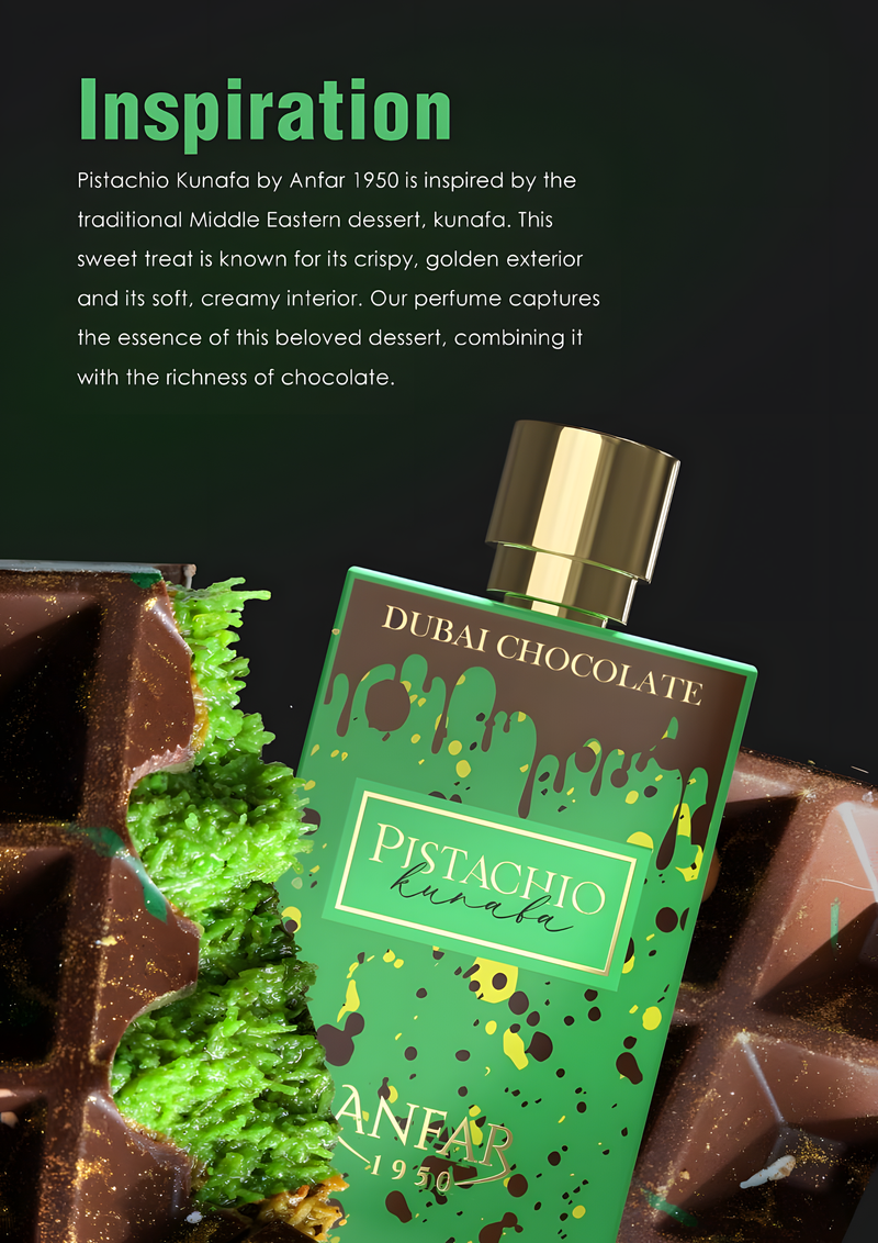 Pistachio Kunafa Dubai Chocolate ANFAR 80ml - Arabic Parfums