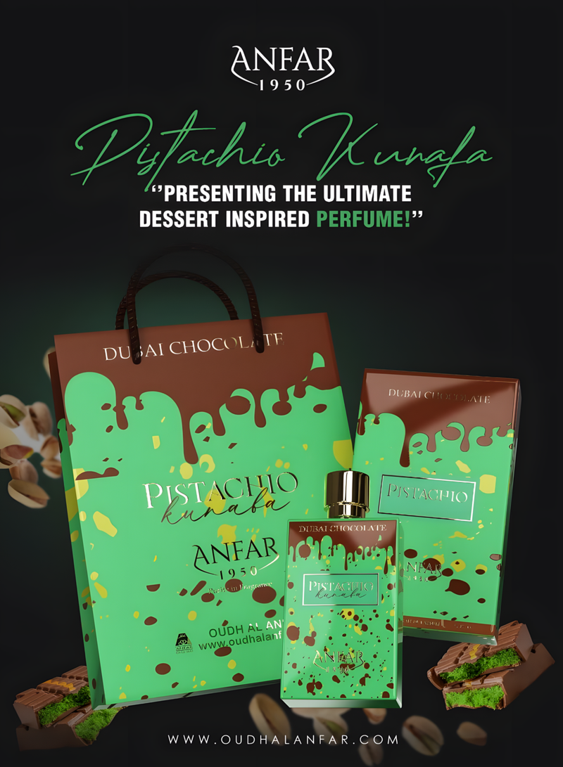 Pistachio Kunafa Dubai Chocolate ANFAR 80ml - Arabic Parfums