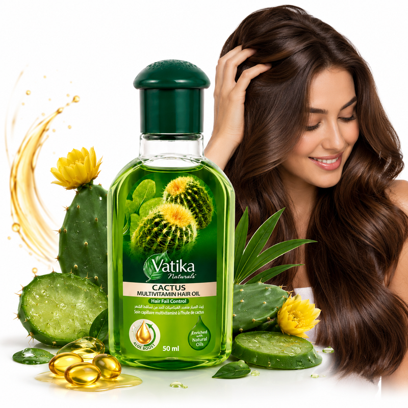 Cactus Multivitamin Hair Oil - Control Anticaida VATIKA NATURALS 50ml