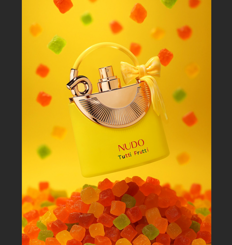 Nudo Tutti Frutti FRAGRANCE WORLD 100ml - Muestra 10 ml