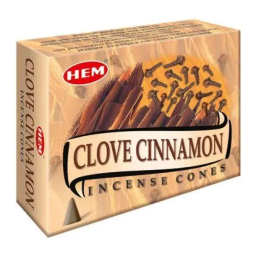Clove Cinnamon Conos de Incienso HEM 25gr (10 conos)