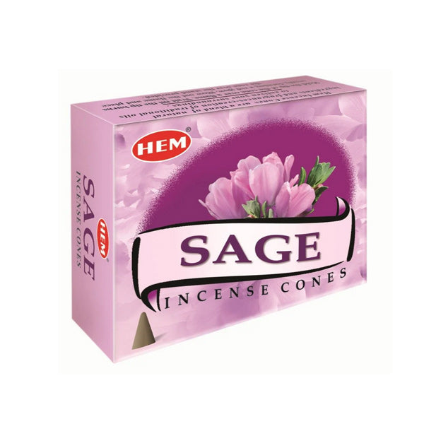 Sage Incense Cones HEM 25gr (10 cones)