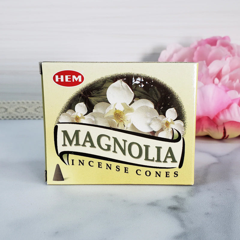 Magnolia Conos de Incienso HEM 25gr (10 conos)