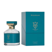 bote azul de perfume