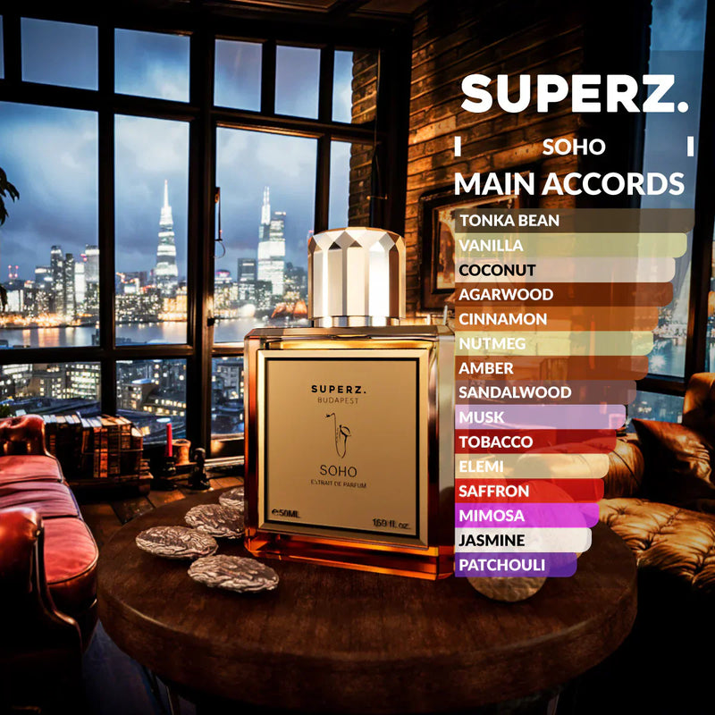 Soho Extrait de Parfum SUPERZ. BUDAPEST - Muestra 3 ml