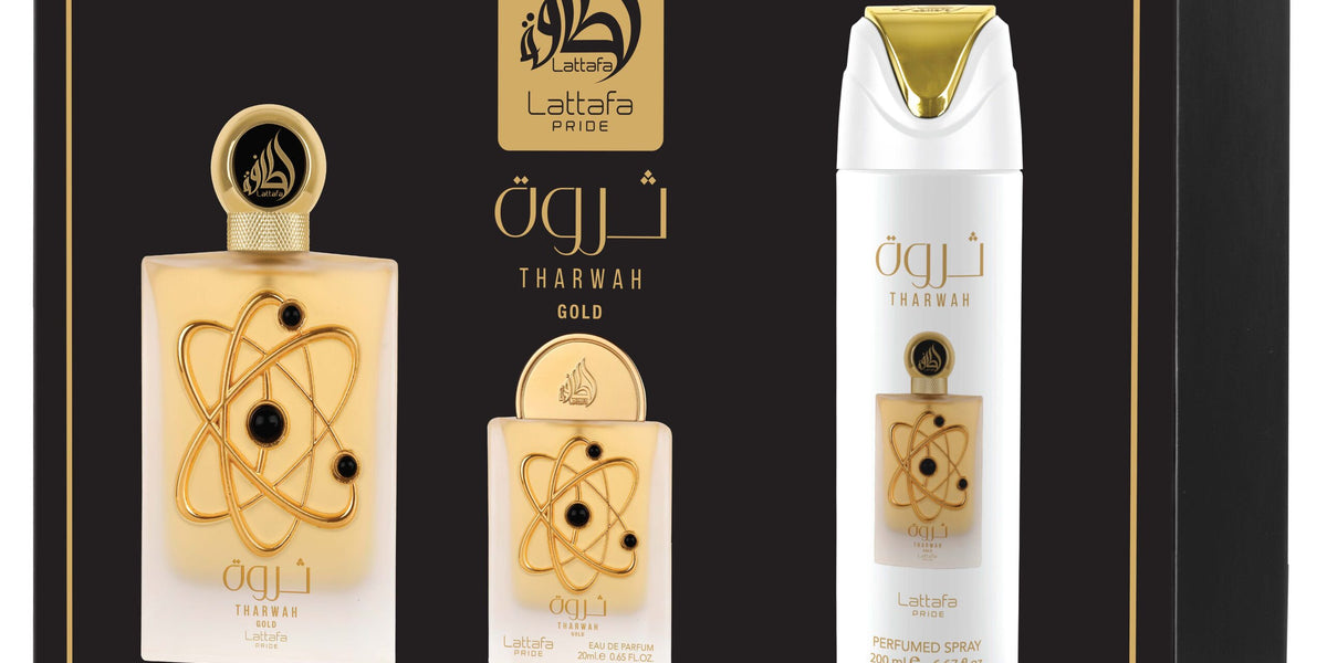 Lattafa THARWAH Gold & Silver 2点セット Tharwah-Gold-Giftset-3pcs-copy