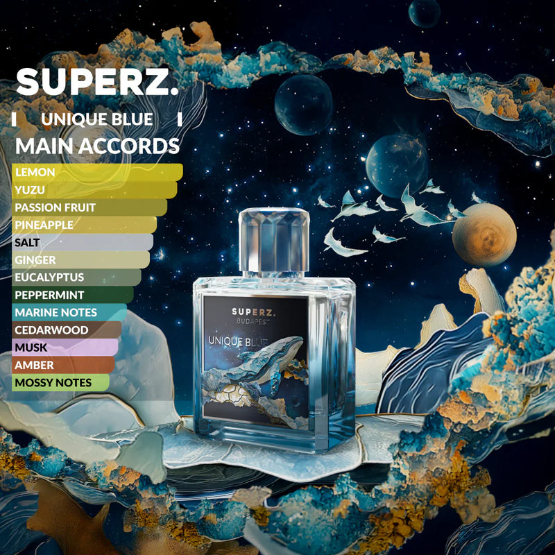 Unique Blue Extrait de Parfum SUPERZ. BUDAPEST 50ml - Muestra 3 ml