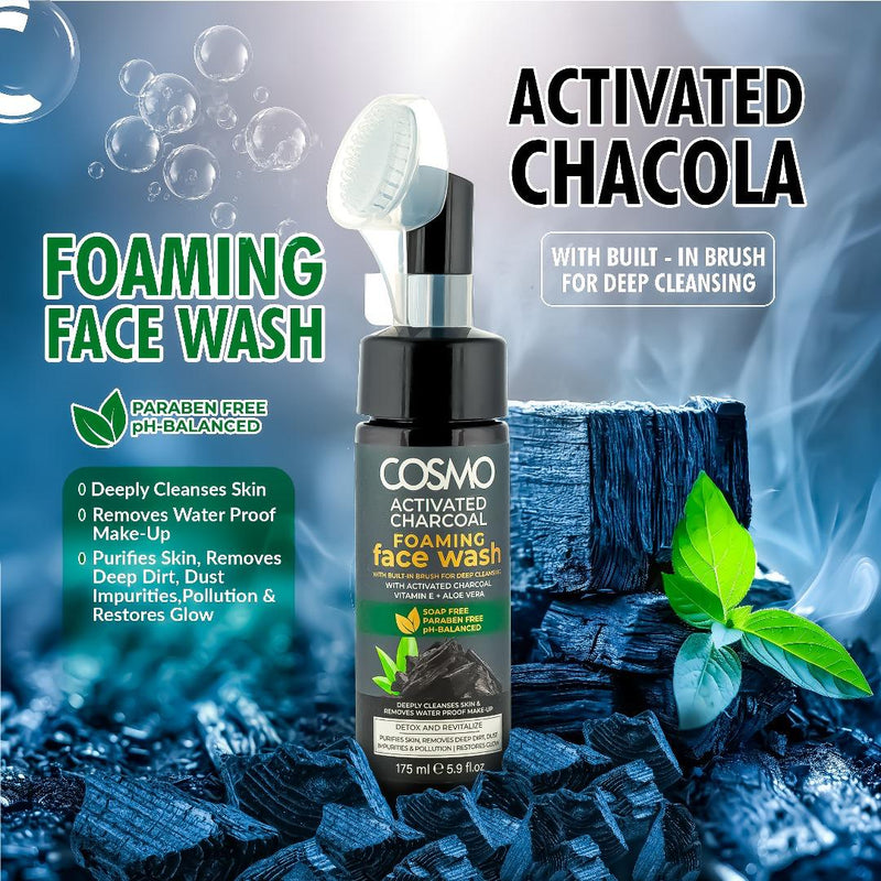 Activated Charcoal Foaming Face Wash COSMO 175ml