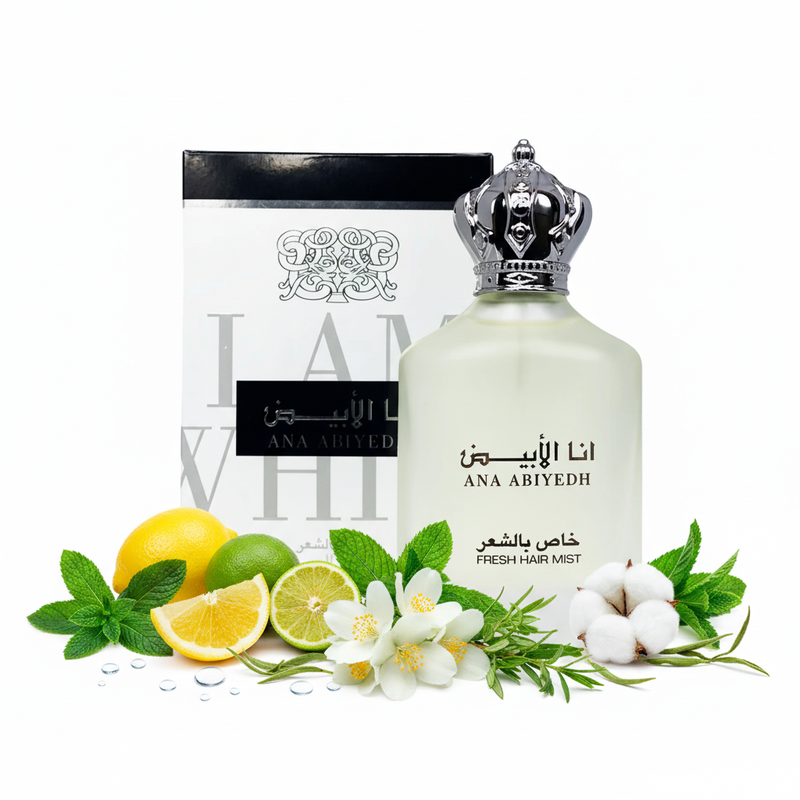 Ana Abiyedh Fresh Hair Mist set complet cu ingrediente