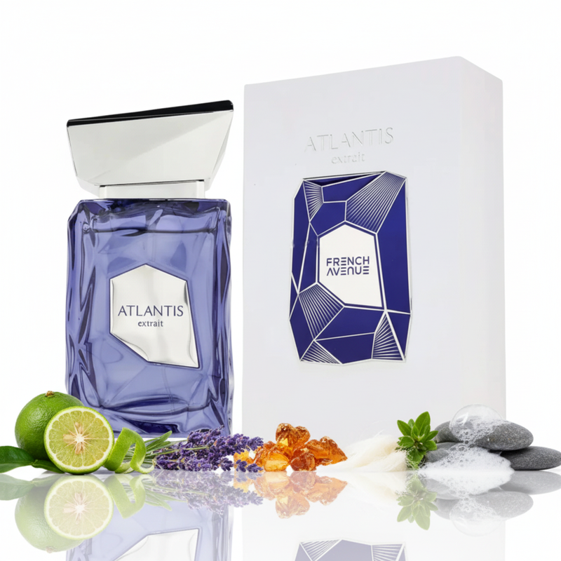 Atlantis Extrait French Avenue cu cutie și ingrediente