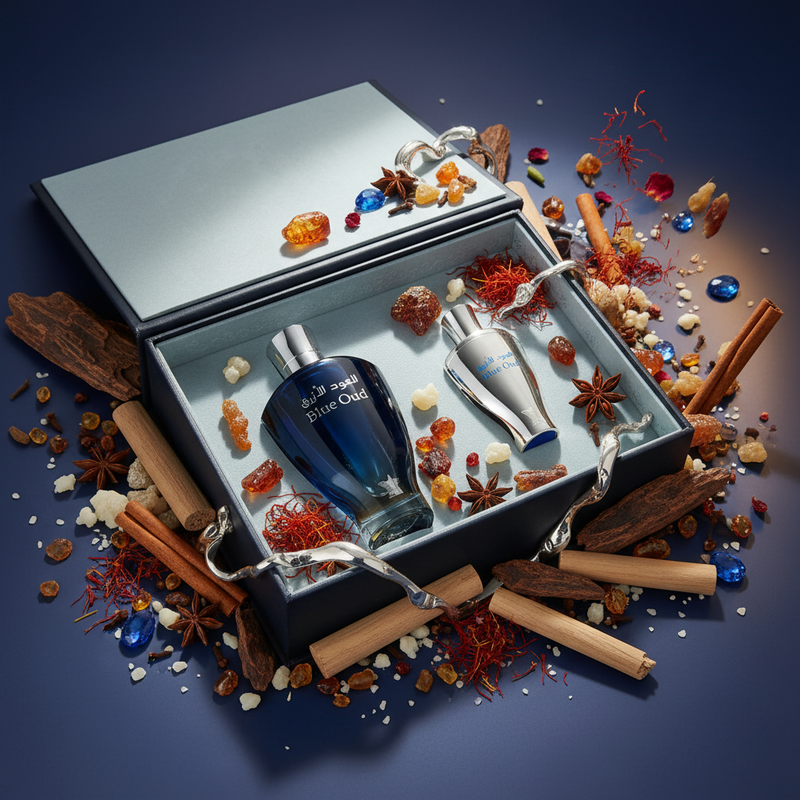 Blue Oud Gift Set cu ingrediente naturale