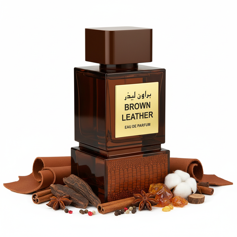 Brown Leather Eau de Parfum con ingredientes naturales