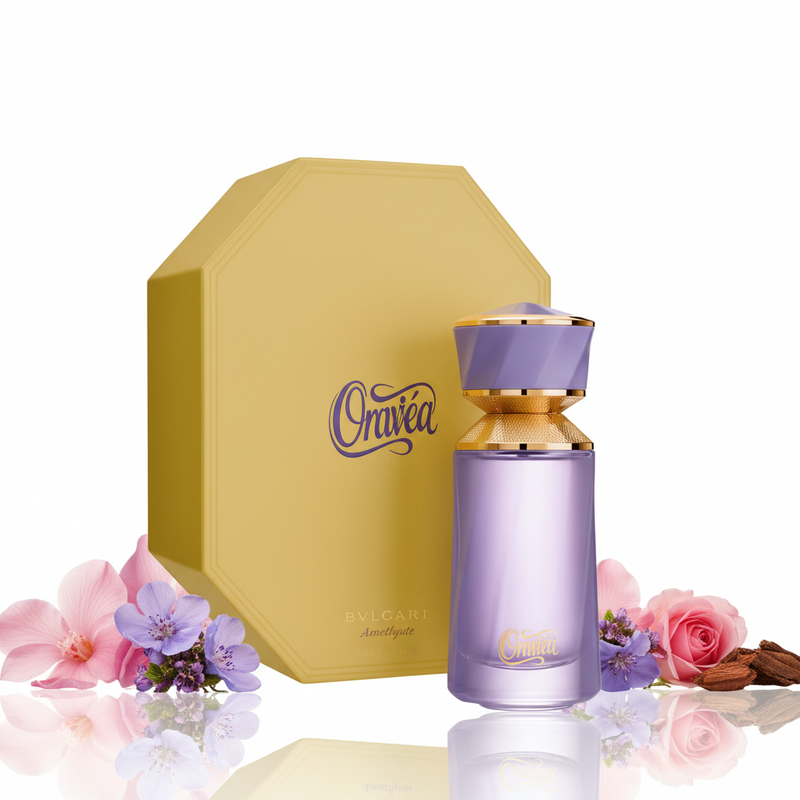 Bvlgari Omnia Amethyste cu cutie și ingrediente