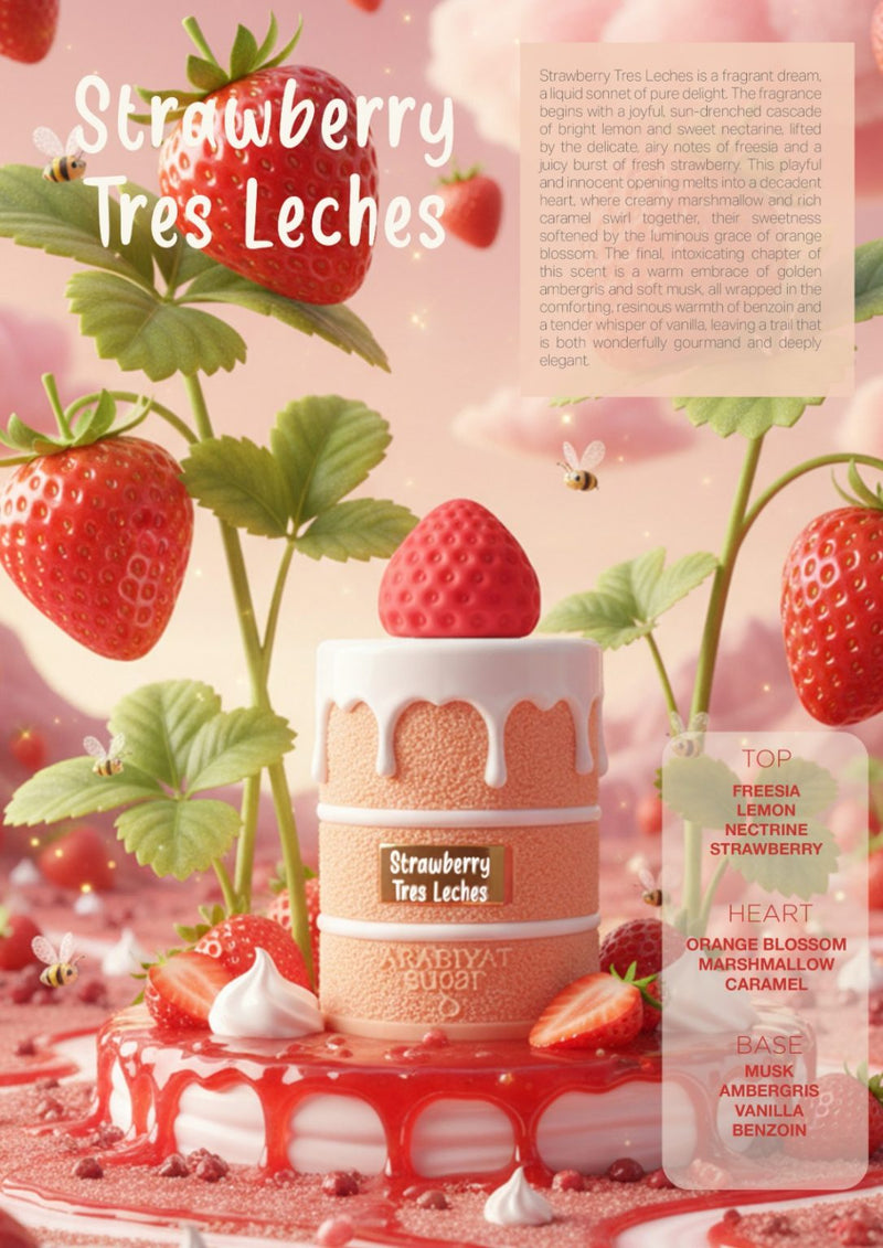Strawberry Tres Leches ARABIYAT - Muestra 10 ml