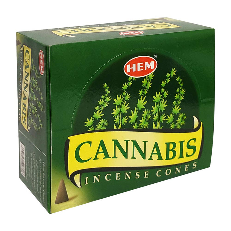 Cannabis Conos de Incienso HEM 25gr (10 conos)