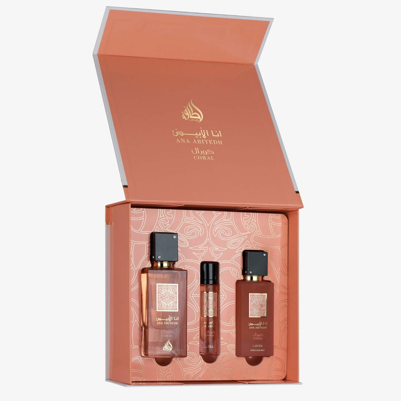 Set de regalo Ana Abiyedh Coral LATTAFA - set de 3 piezas