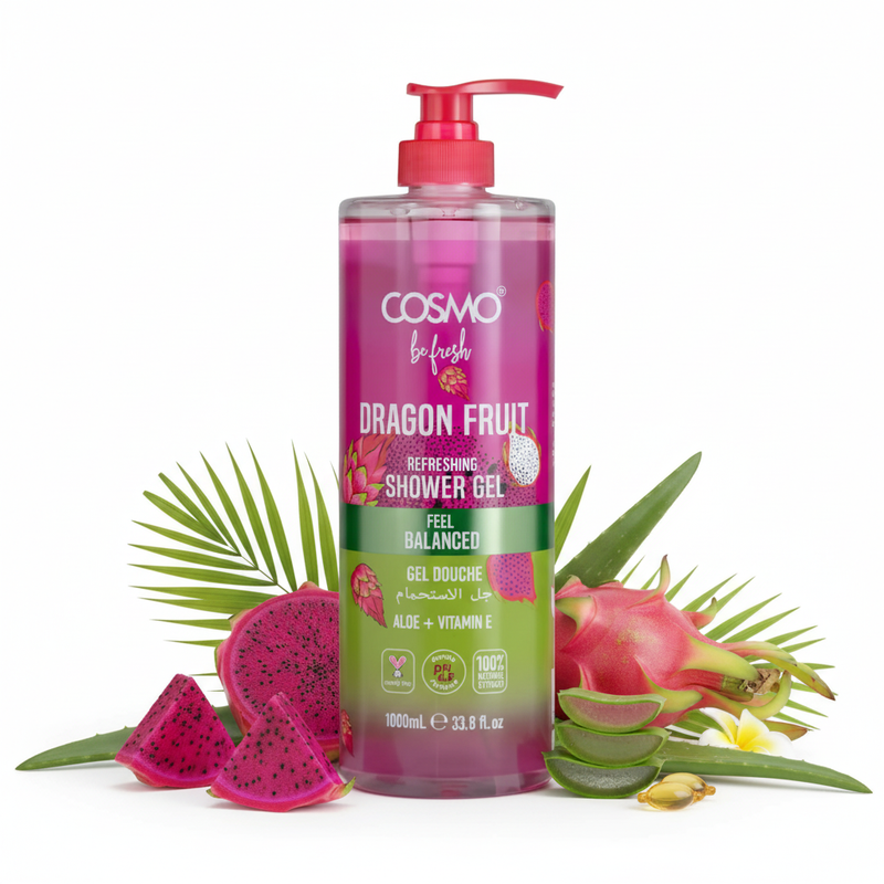 Cosmo Dragon Fruit Shower Gel con ingredientes naturales