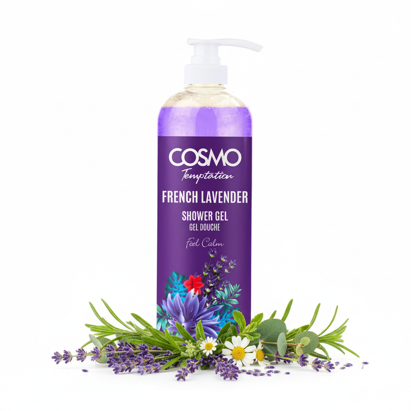 Cosmo French Lavender Shower Gel con ingredientes naturales