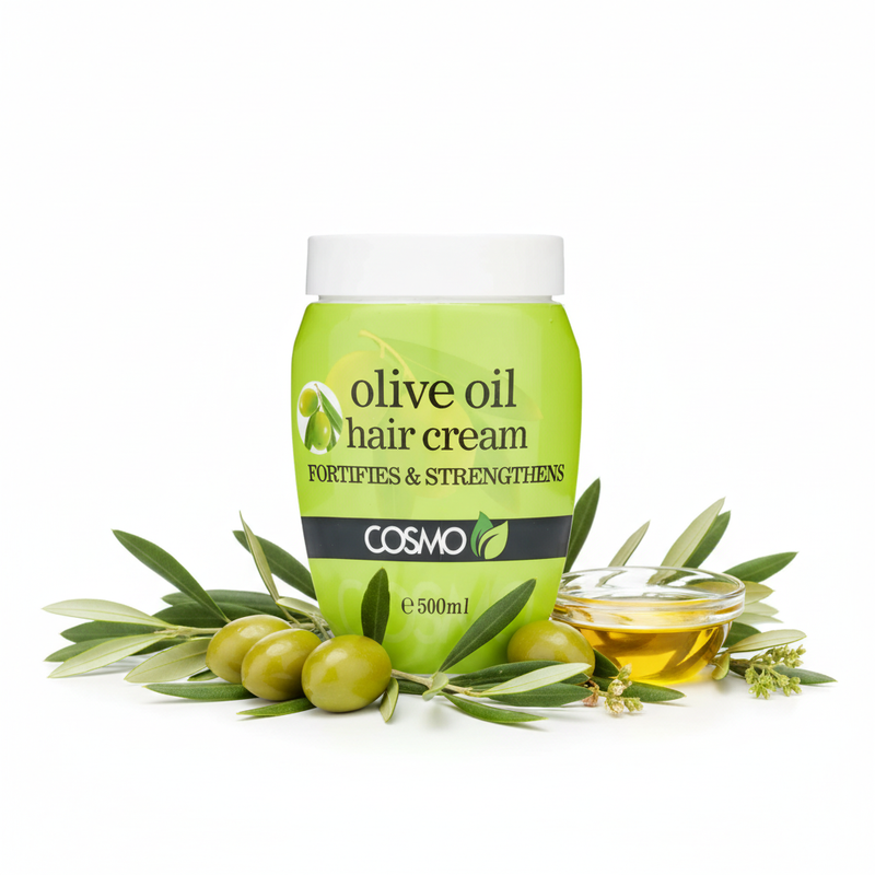 Cosmo Olive Oil Hair Cream con ingredientes naturales