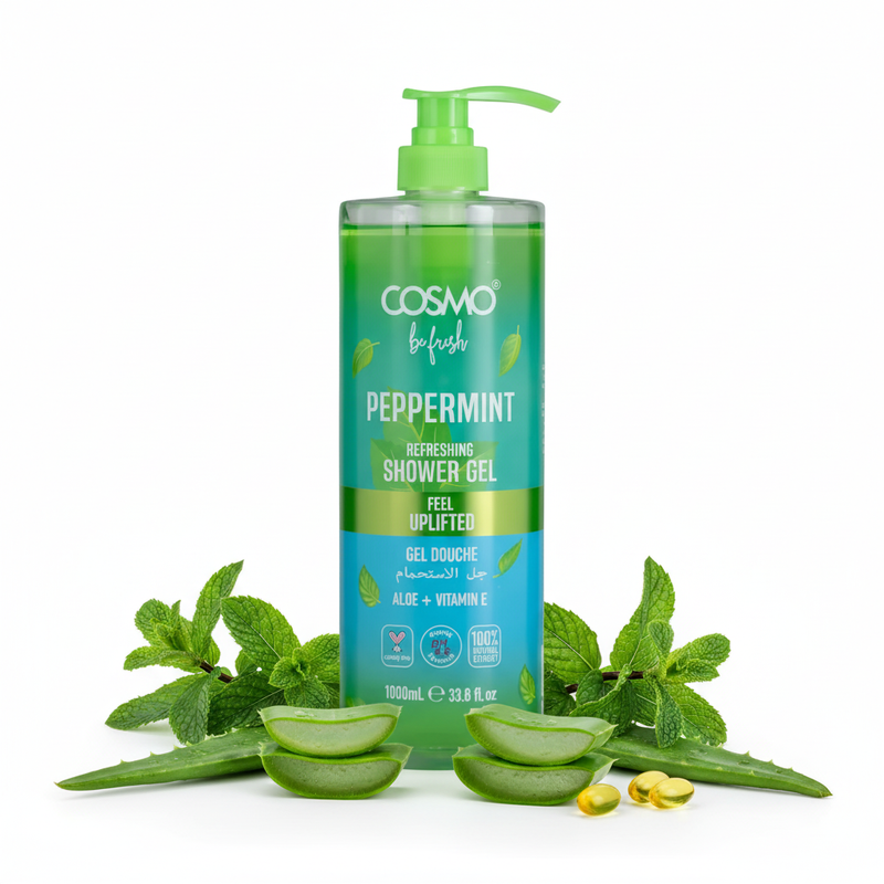 Cosmo Peppermint Shower Gel con ingredientes naturales