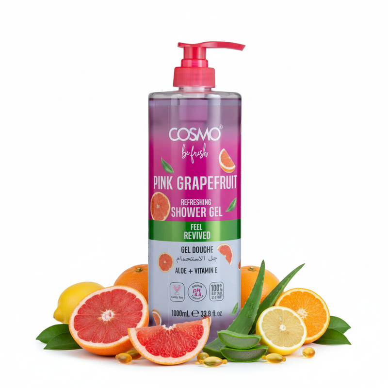 Cosmo Pink Grapefruit Shower Gel con ingredientes naturales