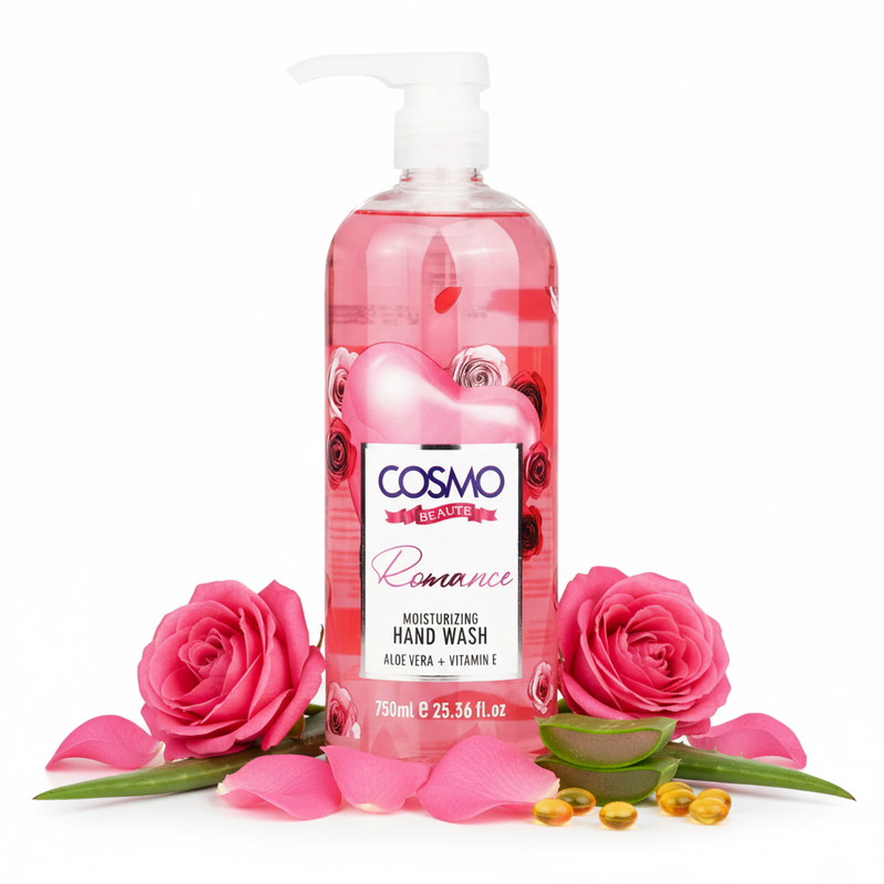 Cosmo Romance Hand Wash con ingredientes naturales