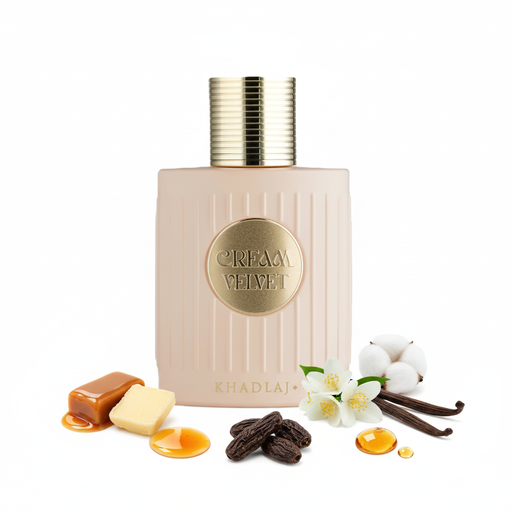 Cream Velvet Khadlaj - Fond Alb