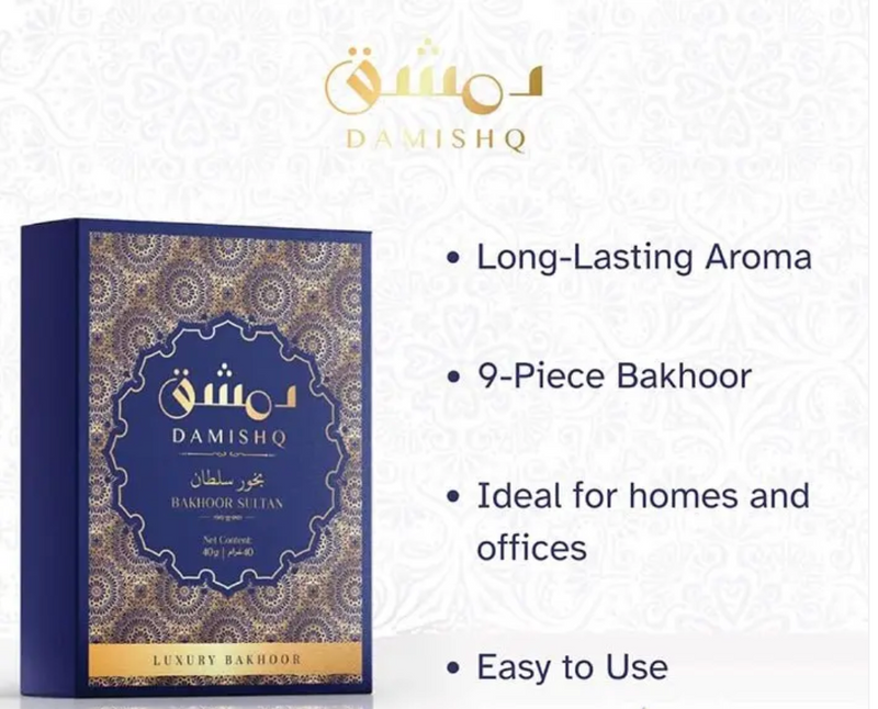 Bakhoor Sultan Inciensos DAMISHQ 40gr